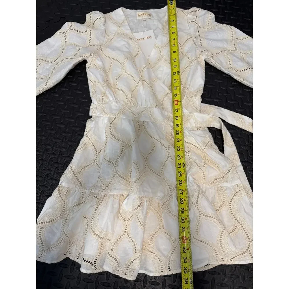 NWT Sézane Faith Lace Dress Ecru Romantic Boho FR 38/US 6 - Picture 7 of 7